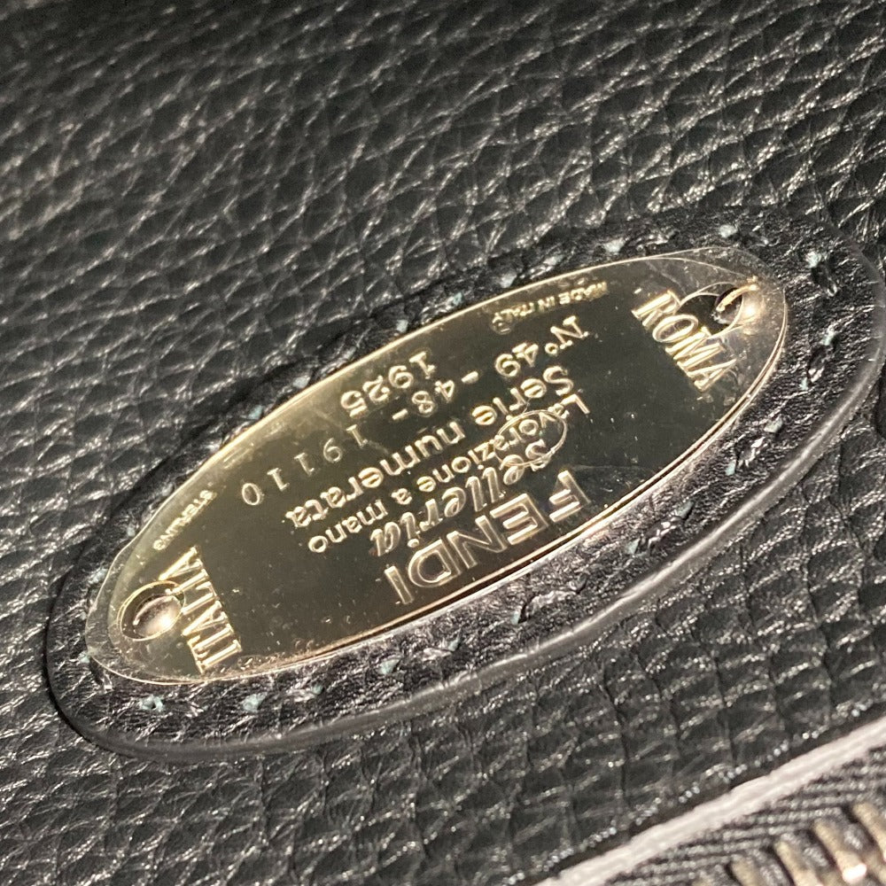 FENDI Handbag 7VA406 leather black Shoulder Bag Crossbody bag Selleria Peekaboo Iconic Fit