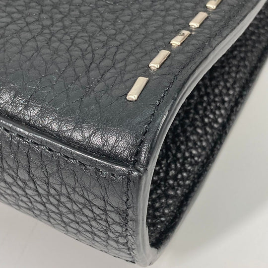 FENDI Handbag 7VA406 leather black Shoulder Bag Crossbody bag Selleria Peekaboo Iconic Fit