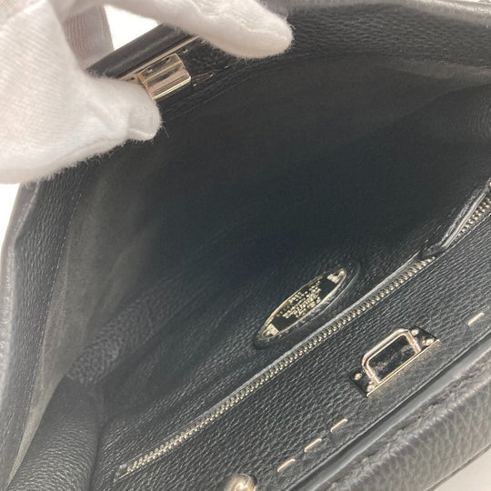 FENDI Handbag 7VA406 leather black Shoulder Bag Crossbody bag Selleria Peekaboo Iconic Fit