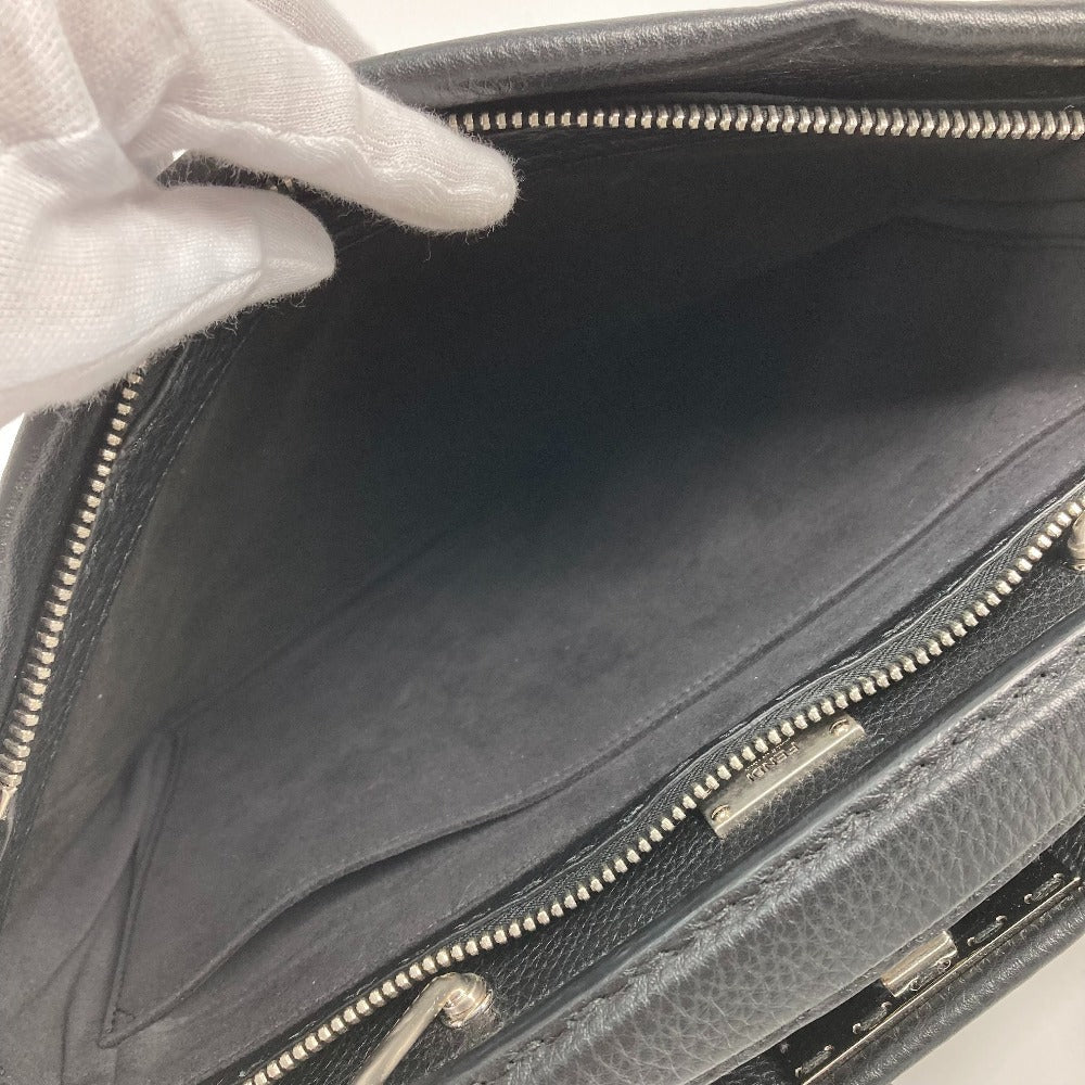 FENDI Handbag 7VA406 leather black Shoulder Bag Crossbody bag Selleria Peekaboo Iconic Fit