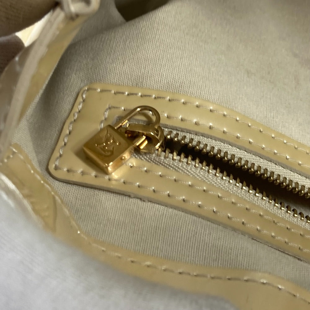 LOUIS VUITTON Tote Bag M91452 Monogram Vernis beige Monogram Vernis Wilsher PM Women Used Authentic