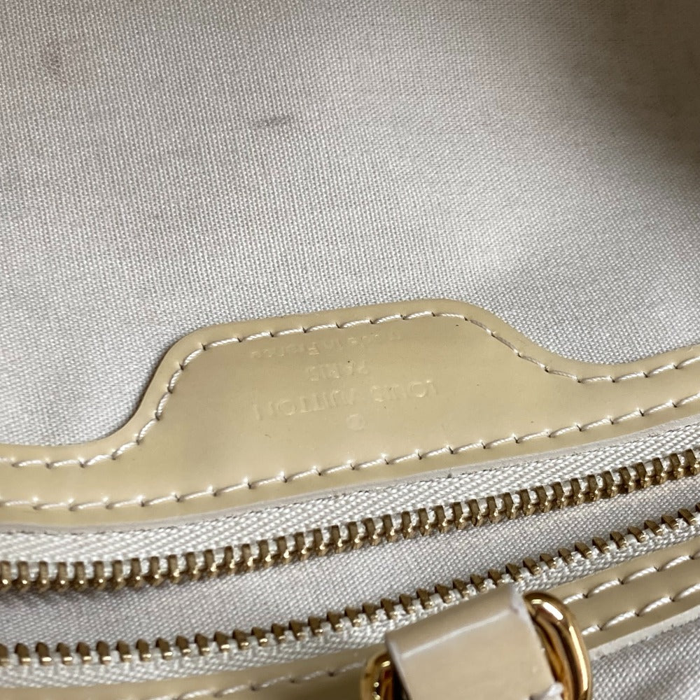 LOUIS VUITTON Tote Bag M91452 Monogram Vernis beige Monogram Vernis Wilsher PM Women Used Authentic