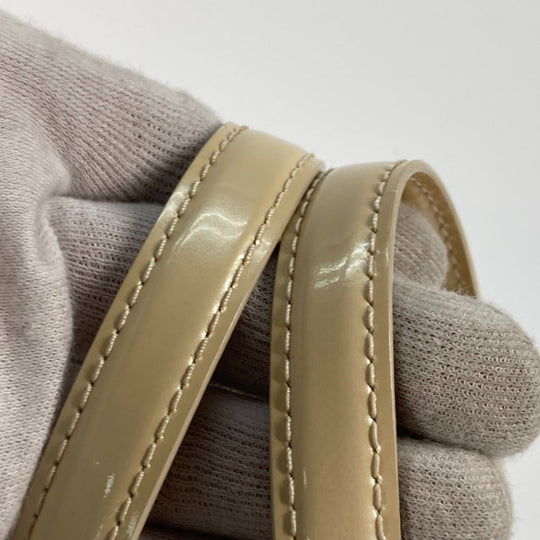 LOUIS VUITTON Tote Bag M91452 Monogram Vernis beige Monogram Vernis Wilsher PM Women Used Authentic