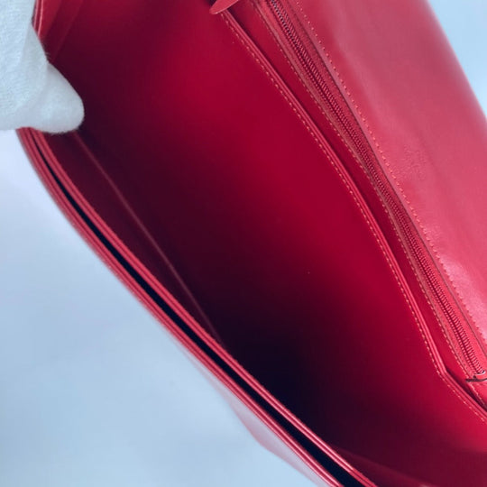 LOUIS VUITTON Shoulder Bag M63937 leather Red Opera Delph Women Used Authentic