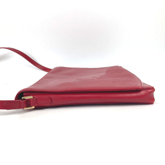 LOUIS VUITTON Shoulder Bag M63937 leather Red Opera Delph Women Used Authentic