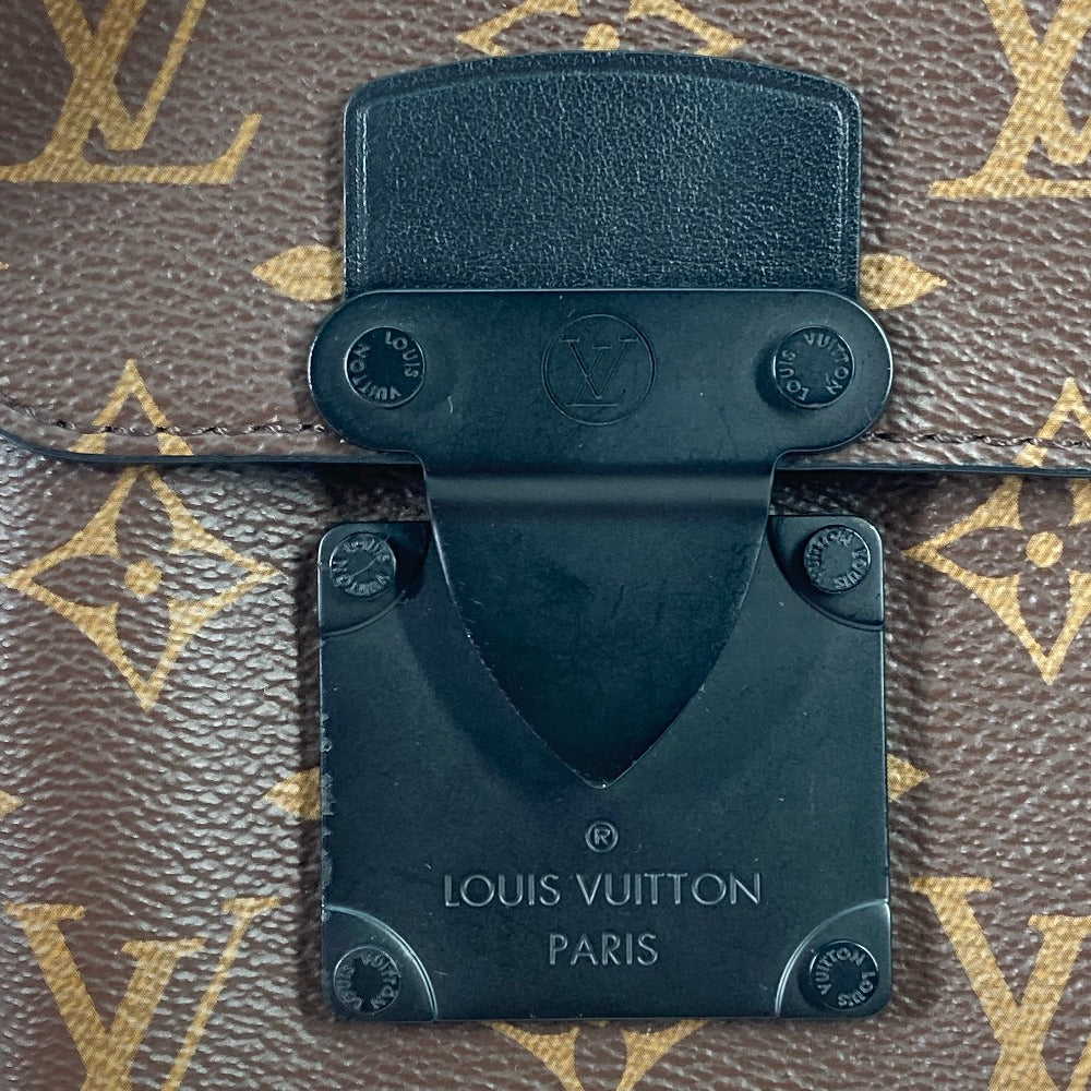 LOUIS VUITTON Shoulder Bag M81522 Monogram canvas Brown Monogram S Lock Vertical Wearable Wallet mens Used Authentic
