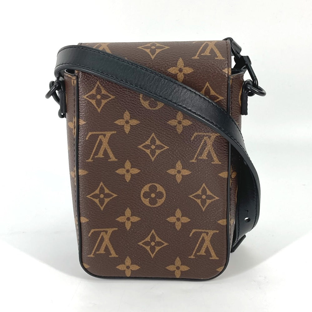 LOUIS VUITTON Shoulder Bag M81522 Monogram canvas Brown Monogram S Lock Vertical Wearable Wallet mens Used Authentic