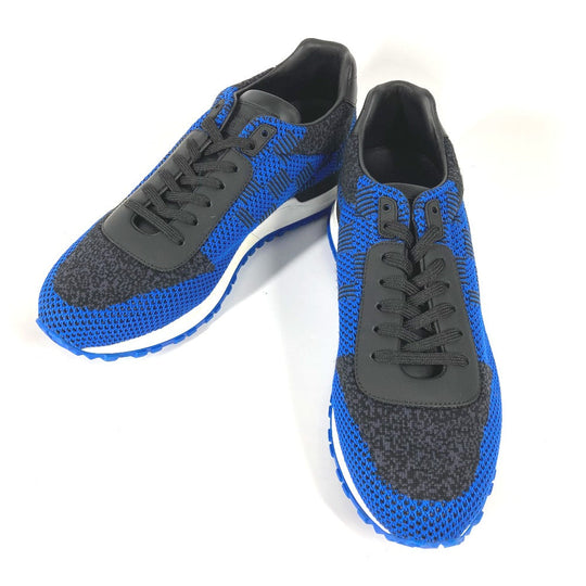 LOUIS VUITTON sneakers Fabric , Fabric blue Damier mens 7 Used Authentic