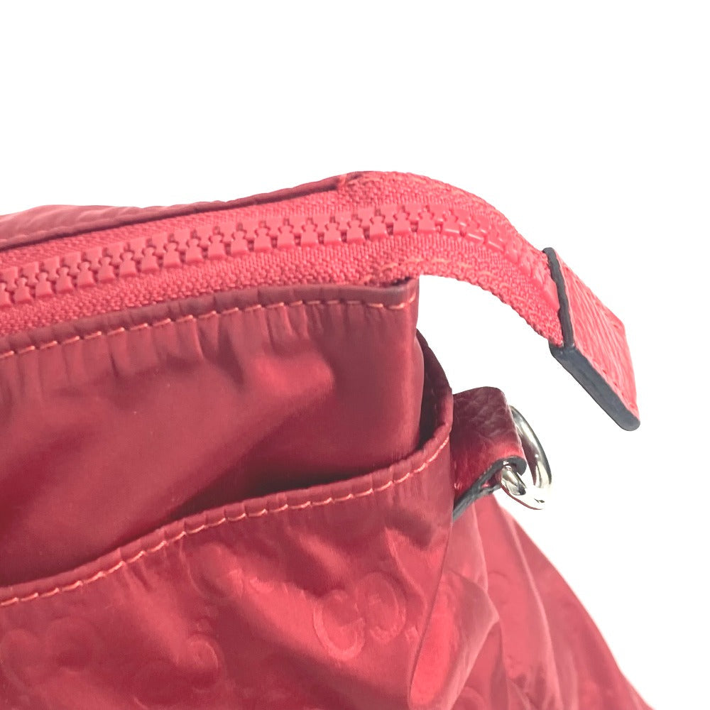 GUCCI Tote Bag 510333 Nylon, Leather Red GG Women Used Authentic