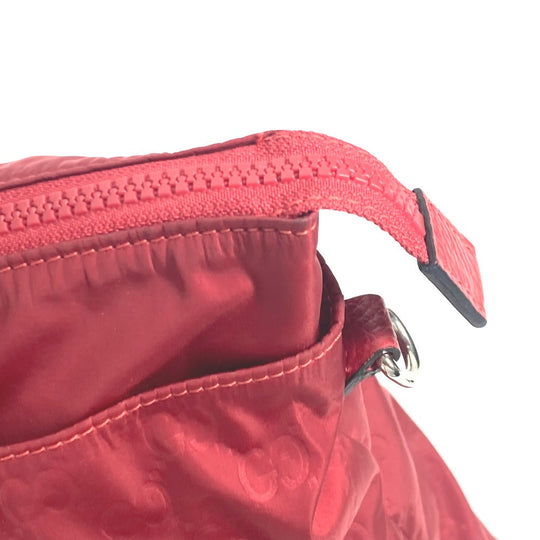 GUCCI Tote Bag 510333 Nylon, Leather Red GG Women Used Authentic