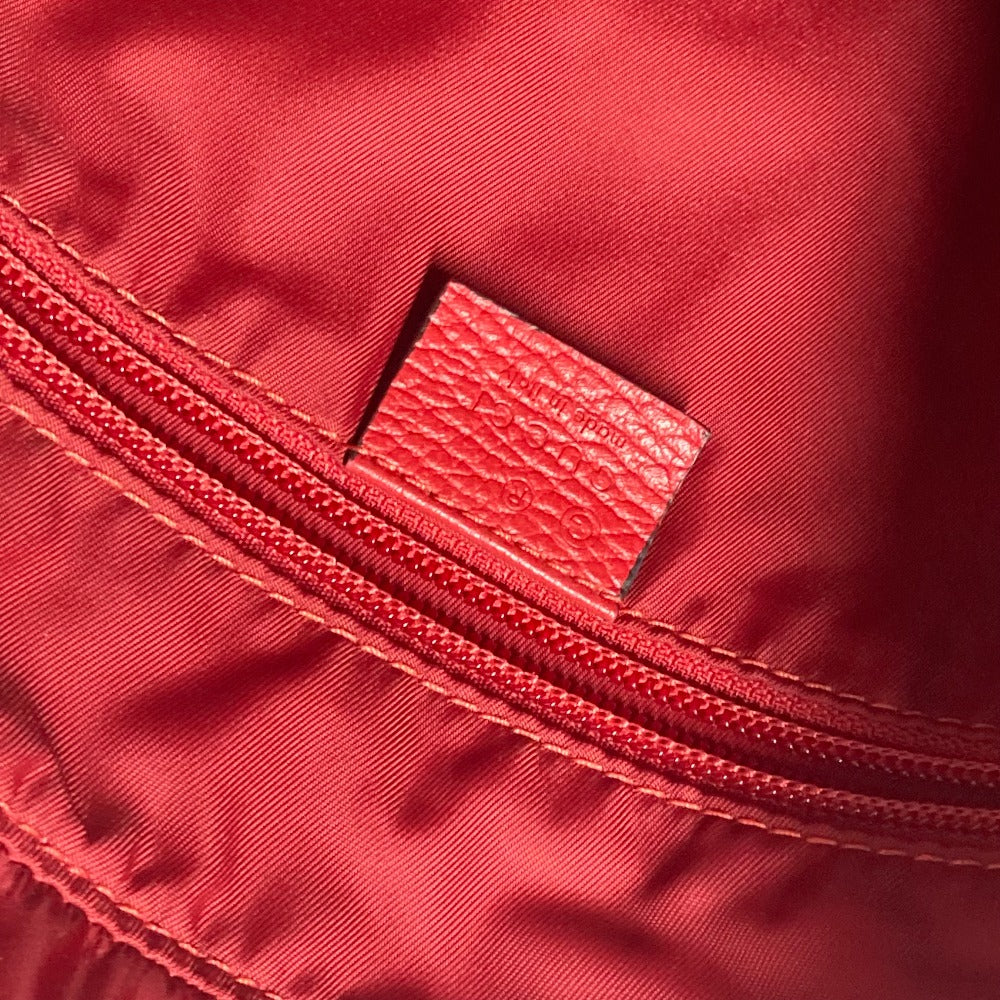 GUCCI Tote Bag 510333 Nylon, Leather Red GG Women Used Authentic