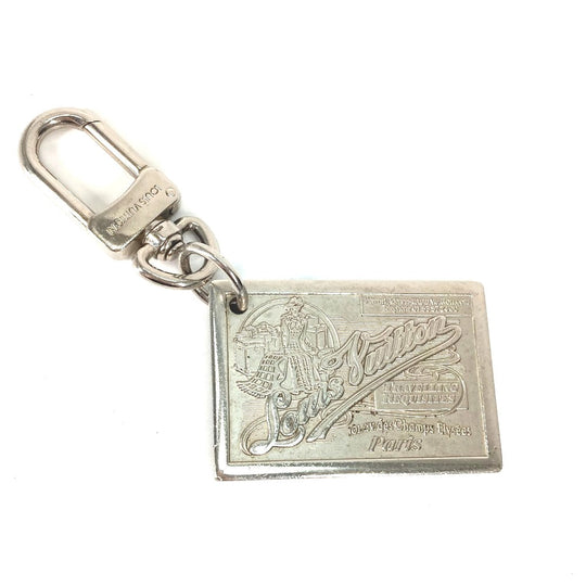 LOUIS VUITTON key ring M65374 metal Silver Portocre Jean Women Used Authentic