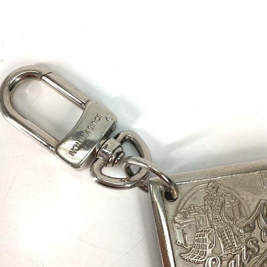 LOUIS VUITTON key ring M65374 metal Silver Portocre Jean Women Used Authentic