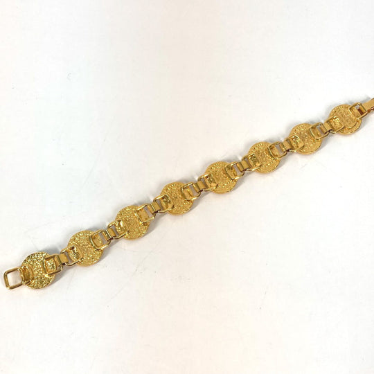 VERSACE bracelet metal gold Medusa Women Used Authentic