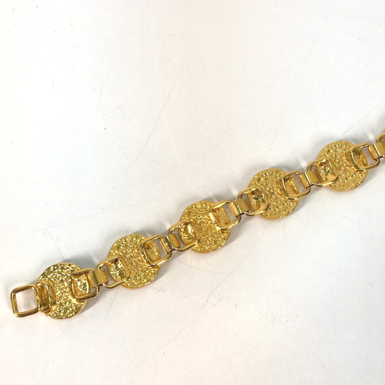VERSACE bracelet metal gold Medusa Women Used Authentic