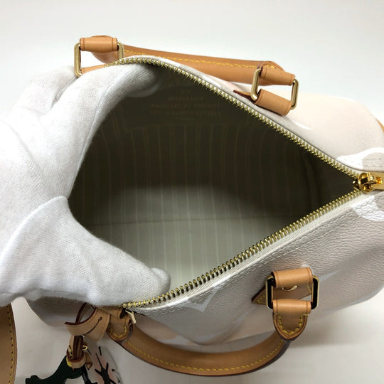 LOUIS VUITTON Shoulder Bag M45722 Monogram giant canvas pink Monogram Giant Gradient Speedy bandouliere25 Women Used Authentic