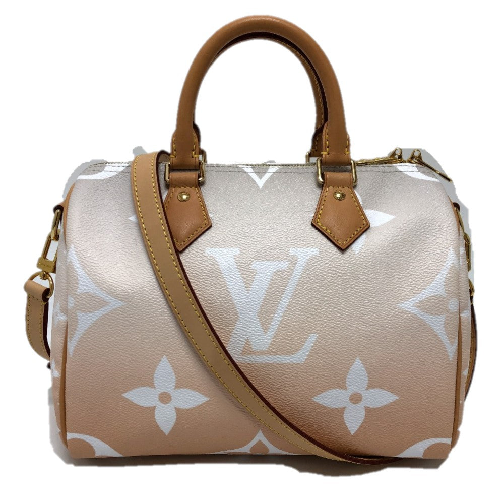 LOUIS VUITTON Shoulder Bag M45722 Monogram giant canvas pink Monogram Giant Gradient Speedy bandouliere25 Women Used Authentic