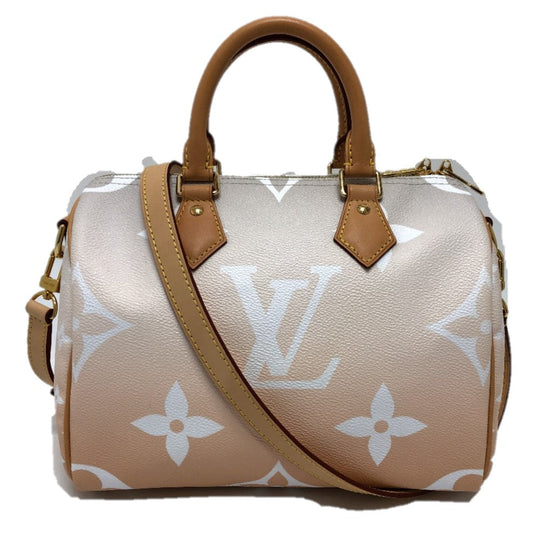 LOUIS VUITTON Shoulder Bag M45722 Monogram giant canvas pink Monogram Giant Gradient Speedy bandouliere25 Women Used Authentic