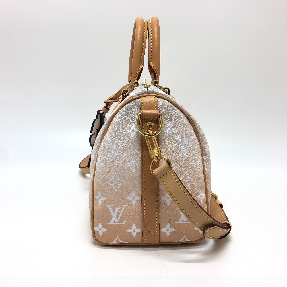 LOUIS VUITTON Shoulder Bag M45722 Monogram giant canvas pink Monogram Giant Gradient Speedy bandouliere25 Women Used Authentic