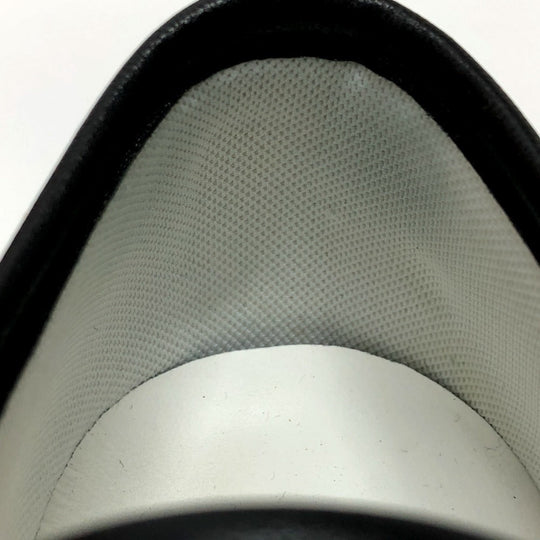 LOUIS VUITTON sneakers leather black Squad Line Studded Women 36.5 Used Authentic