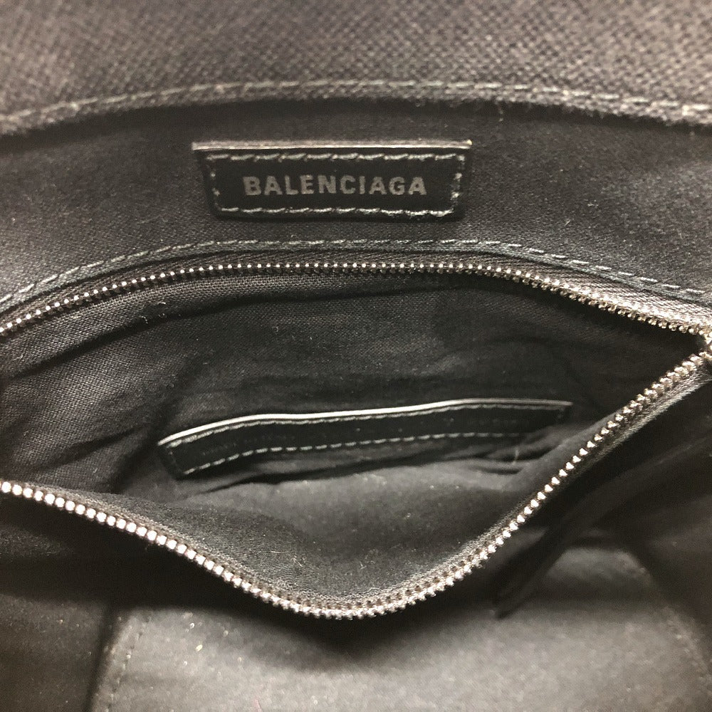 BALENCIAGA Handbag 619979 canvas black Wave XS Women Used Authentic