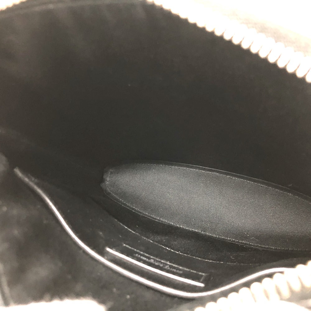 SAINT LAURENT PARIS Shoulder Bag leather black logo unisex(Unisex) Used Authentic