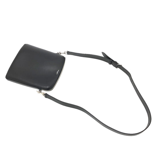 SAINT LAURENT PARIS Shoulder Bag leather black logo unisex(Unisex) Used Authentic