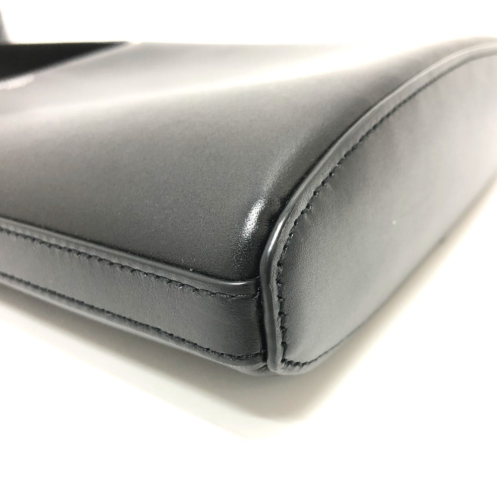 SAINT LAURENT PARIS Shoulder Bag leather black logo unisex(Unisex) Used Authentic
