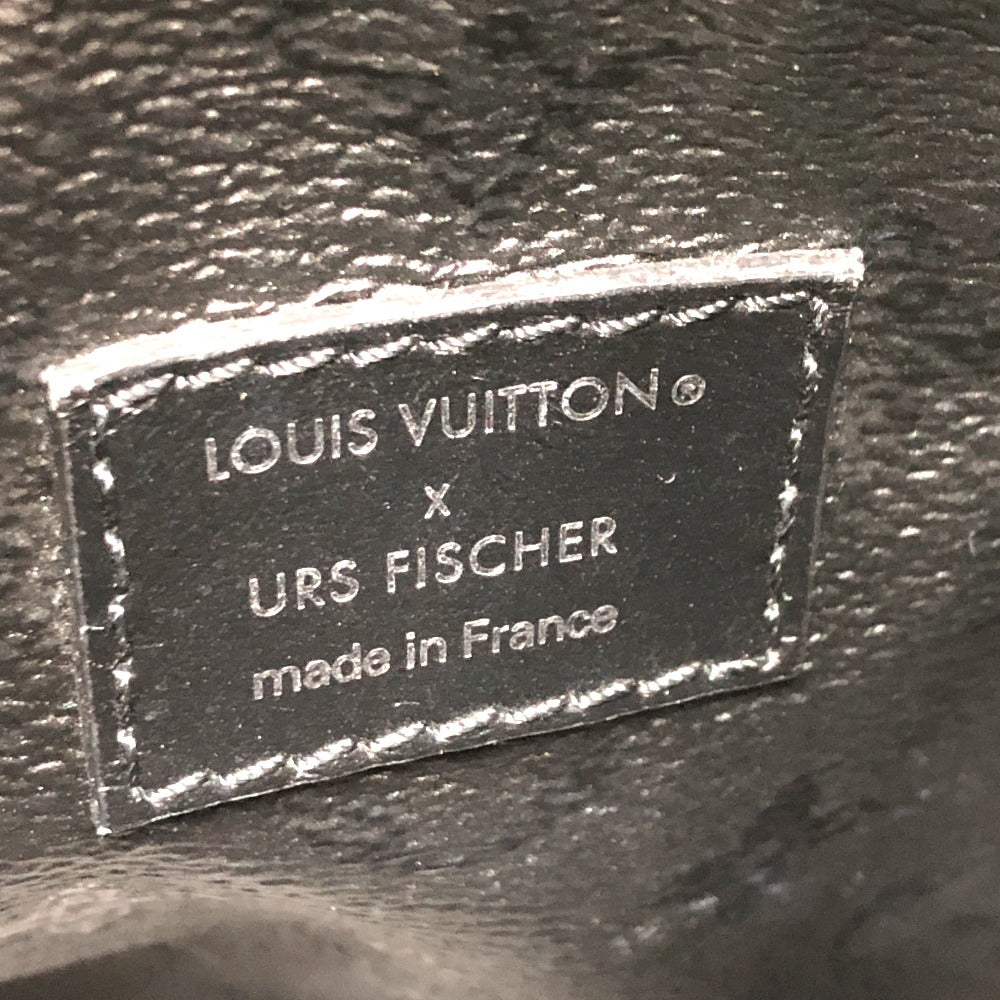 LOUIS VUITTON Boston Duffel bag M45563 leather White x black Tufted Monogram Canvas VxUF Speedy bandouliere 25 Women Used Authentic