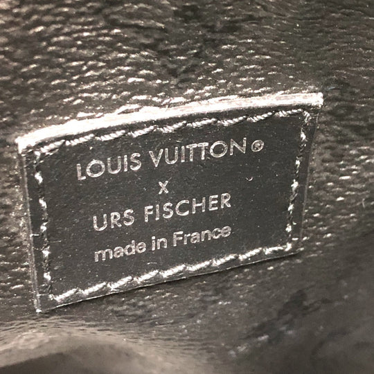 LOUIS VUITTON Boston Duffel bag M45563 leather White x black Tufted Monogram Canvas VxUF Speedy bandouliere 25 Women Used Authentic
