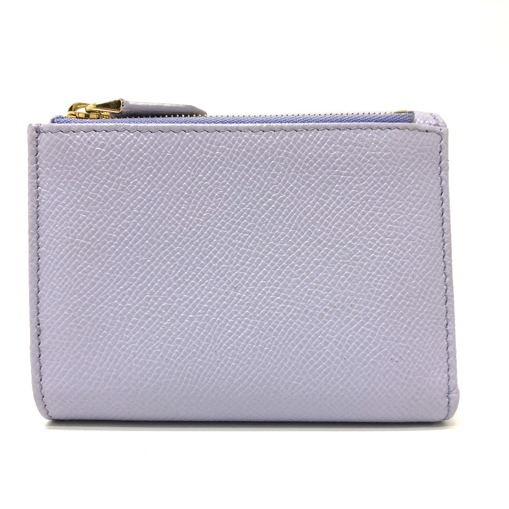 BVLGARI Trifold wallet 289369 leather purple Bulgari Bulgari Women Used Authentic