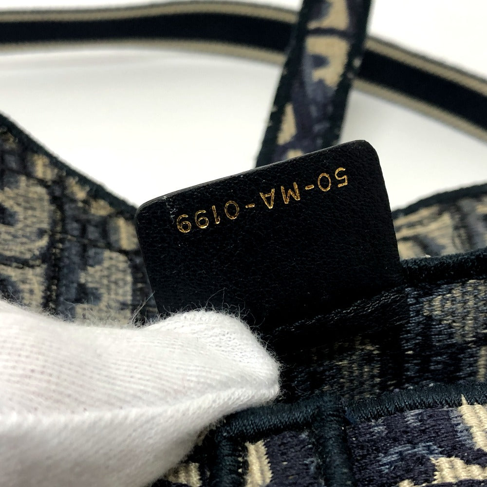 Dior Waist bag S5632CRIW Jacquard Navy saddle Women Used Authentic