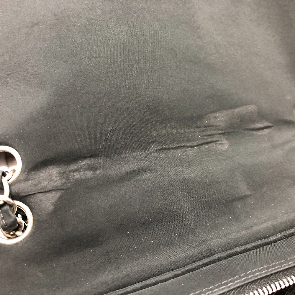 CHANEL Shoulder Bag Nylon black COCO Mark Chocolate bar Women Used Authentic