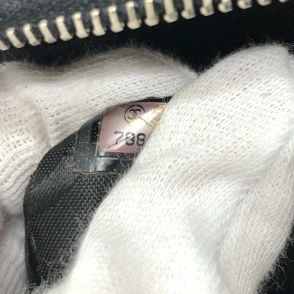 CHANEL Shoulder Bag Nylon black COCO Mark Chocolate bar Women Used Authentic