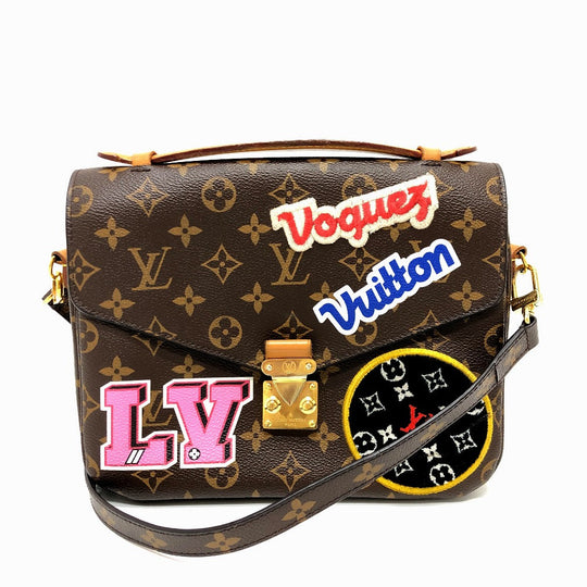 LOUIS VUITTON Handbag M43991 Monogram canvas Brown Pochette Metis MM Women Used Authentic