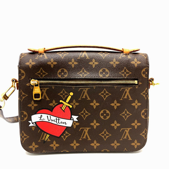 LOUIS VUITTON Handbag M43991 Monogram canvas Brown Pochette Metis MM Women Used Authentic