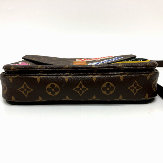LOUIS VUITTON Handbag M43991 Monogram canvas Brown Pochette Metis MM Women Used Authentic