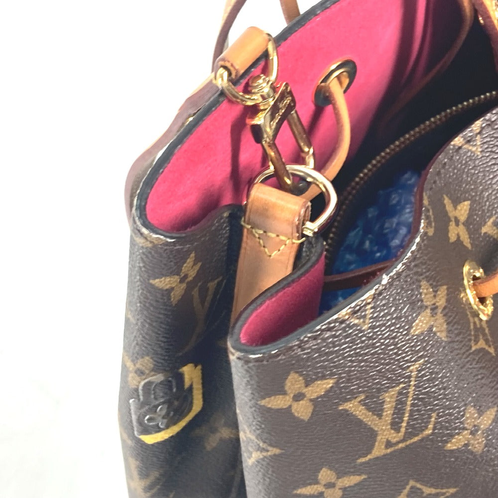 LOUIS VUITTON Shoulder Bag M44369 Monogram canvas Brown Monogram Love Block Neonoe Women Used Authentic