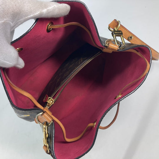 LOUIS VUITTON Shoulder Bag M44369 Monogram canvas Brown Monogram Love Block Neonoe Women Used Authentic