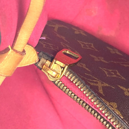 LOUIS VUITTON Shoulder Bag M44369 Monogram canvas Brown Monogram Love Block Neonoe Women Used Authentic