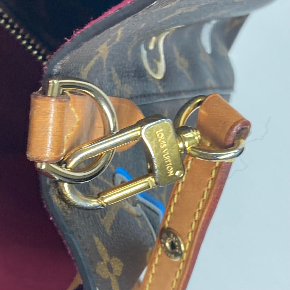 LOUIS VUITTON Shoulder Bag M44369 Monogram canvas Brown Monogram Love Block Neonoe Women Used Authentic