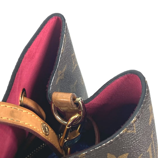 LOUIS VUITTON Shoulder Bag M44369 Monogram canvas Brown Monogram Love Block Neonoe Women Used Authentic