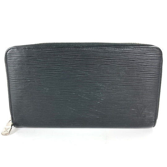 LOUIS VUITTON Long Wallet Purse M62643  Epi Leather black Epi Zippy Organizer NM mens Used Authentic
