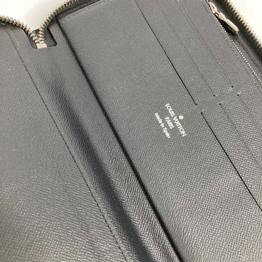 LOUIS VUITTON Long Wallet Purse M62643  Epi Leather black Epi Zippy Organizer NM mens Used Authentic