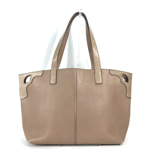 CARTIER Shoulder Bag leather Pink beige type Bag Marcello de Tote MM Women Used Authentic