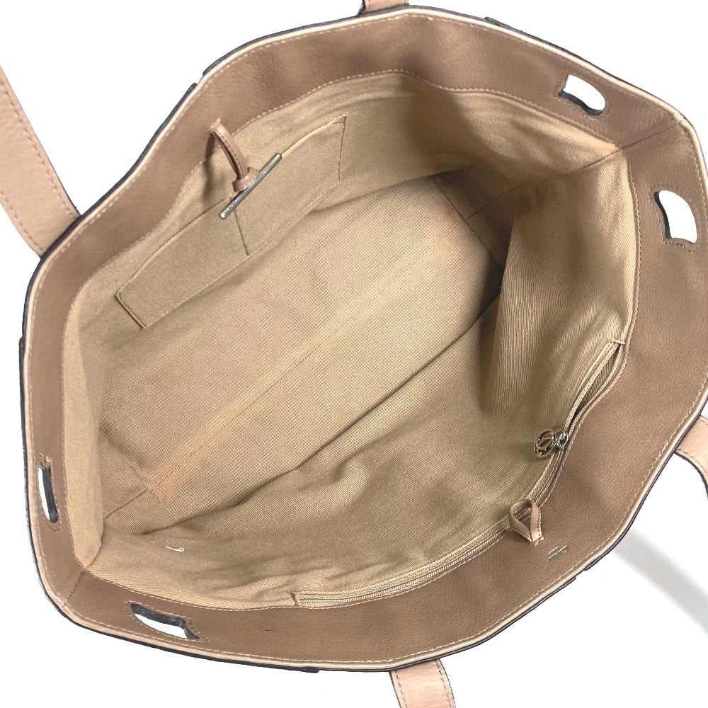CARTIER Shoulder Bag leather Pink beige type Bag Marcello de Tote MM Women Used Authentic