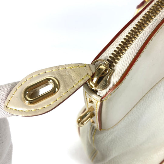 LOUIS VUITTON Handbag M91874 Suhari leather white Suhari LockitMM