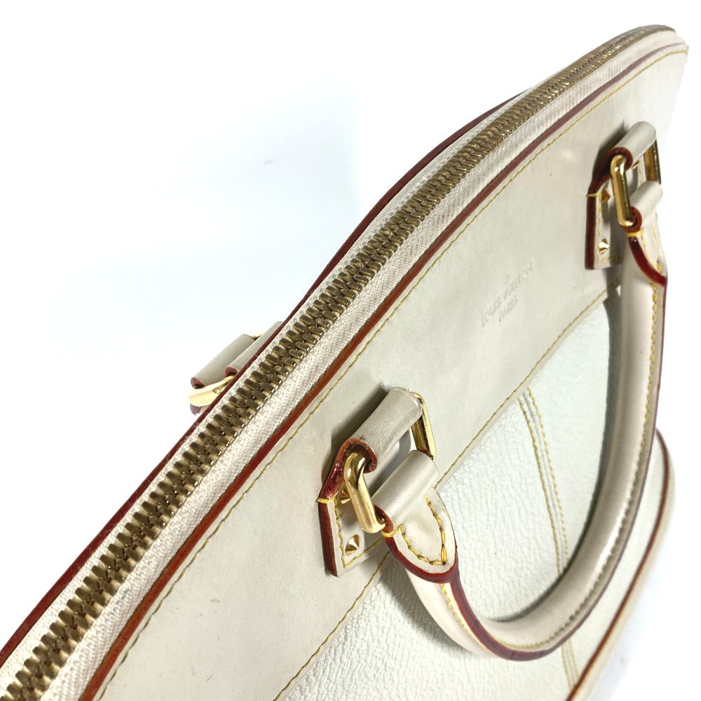 LOUIS VUITTON Handbag M91874 Suhari leather white Suhari LockitMM