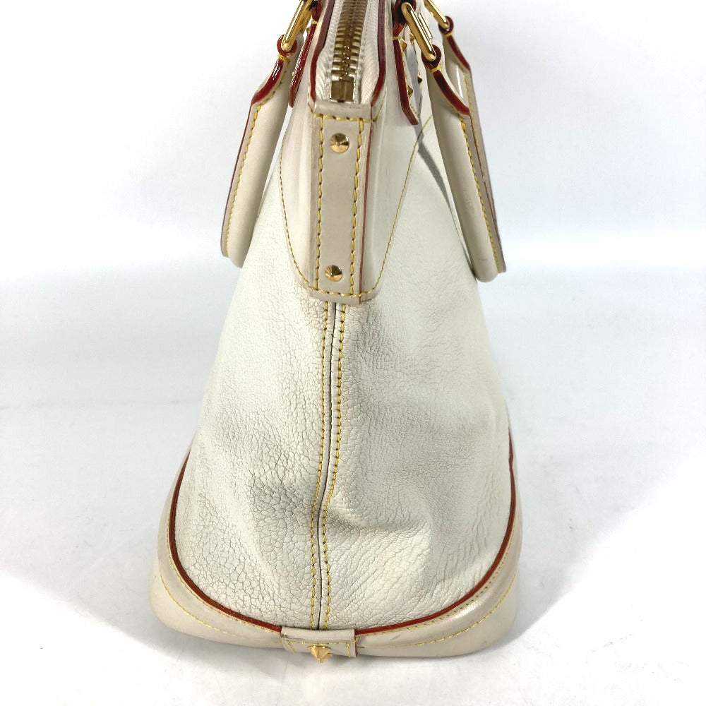 LOUIS VUITTON Handbag M91874 Suhari leather white Suhari LockitMM