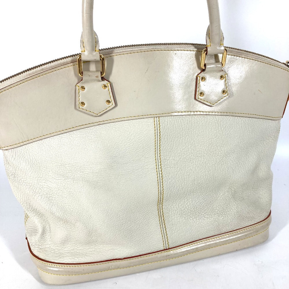 LOUIS VUITTON Handbag M91874 Suhari leather white Suhari LockitMM